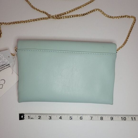 Street Level MINT Green Crossbody Clutch Purse - Picture 10 of 13